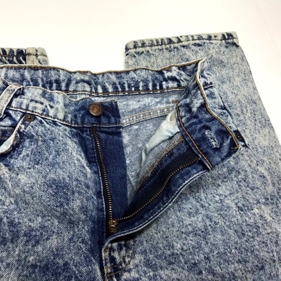 SOLD Levis Orange Tab Acid Wash Jeans Destroyed - Picture 5 of 8